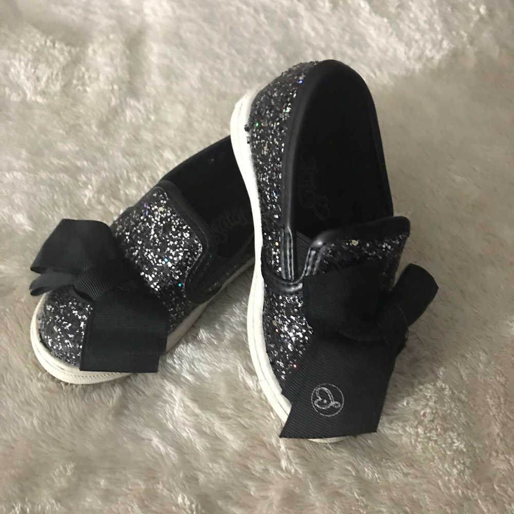 JoJo Siwa Black Slip on Slides Sparkle Shoes